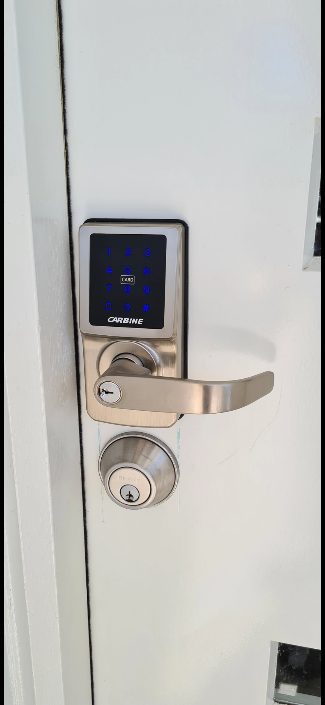 password lock on door